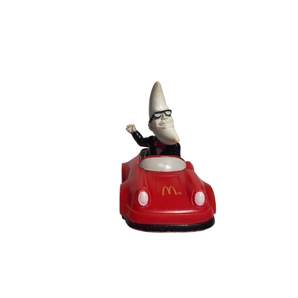 McDonald's Mac Tonight 1988 Vintage Mr Moon Man In Red Sports Car Happy Meal Toy